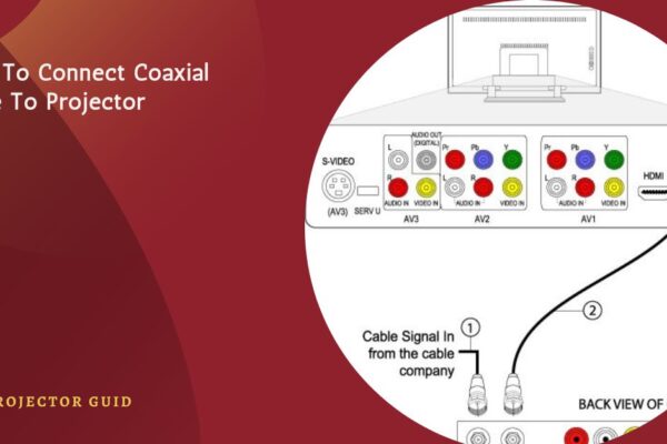 how to connect coaxial cable to projector