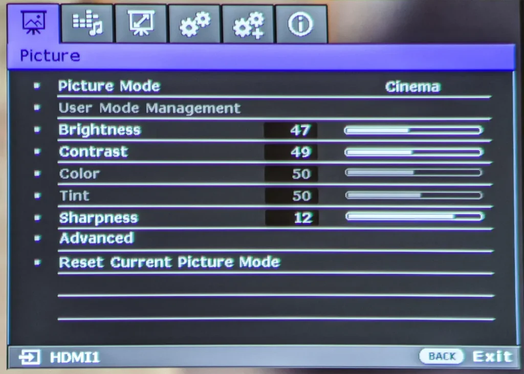 How Do Projector Settings Impact Red Color Display?